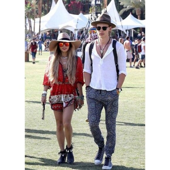 Spell Desert Wanderer Boho Playsuit Sunset Red Print Size 8 - Picture 3 of 10